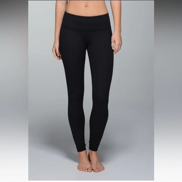Lululemon Wunder Under High Rise 25” Full On Luxtreme Black Leggings Size 8 - Picture 3 of 15